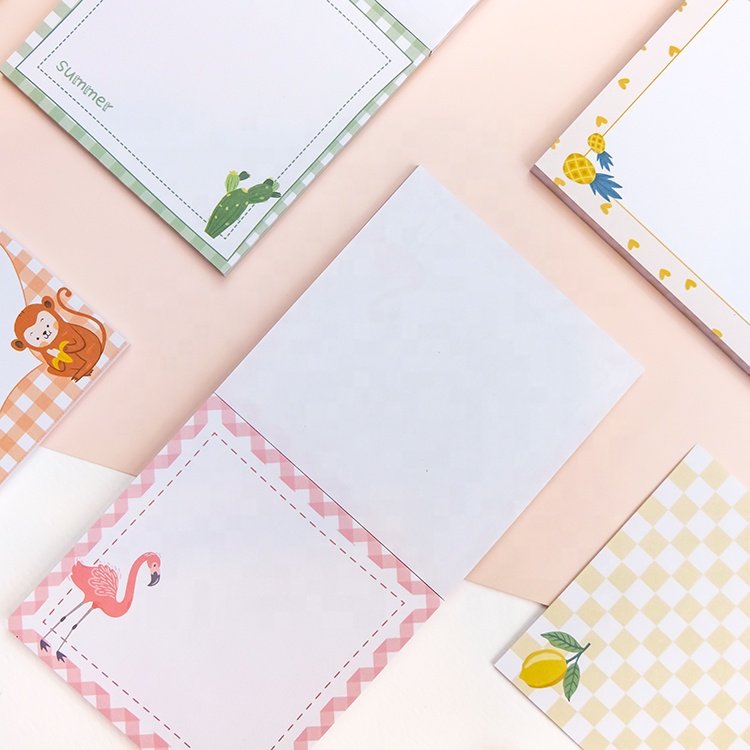 Custom Private Label Square Student Gift Notepads Magnetic Reminder Note Pads for Office Stationery Memo Pad for Promotion