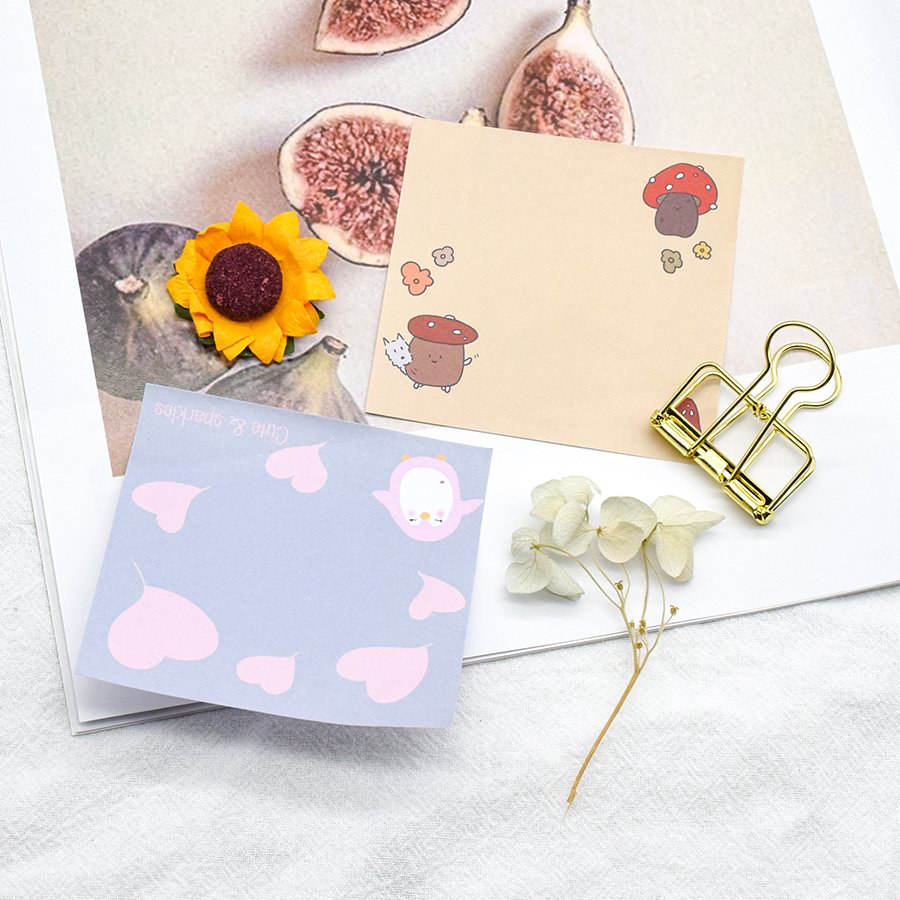 Custom Tear-off Paper Notepad Kawaii Memo Pads Promotional Customized Sticky Note Pad Sticky With Logo