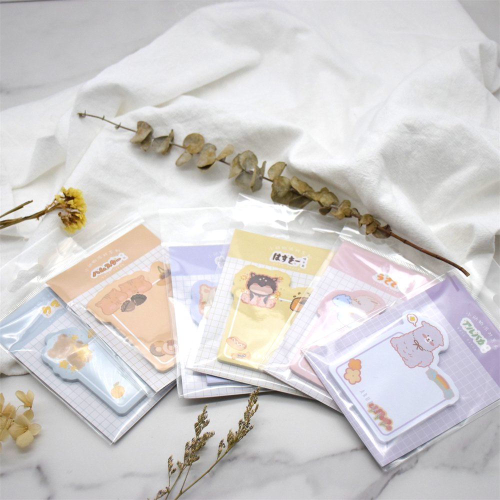 Custom Tear-off Paper Notepad Kawaii Memo Pads Promotional Customized Sticky Note Pad Sticky With Logo