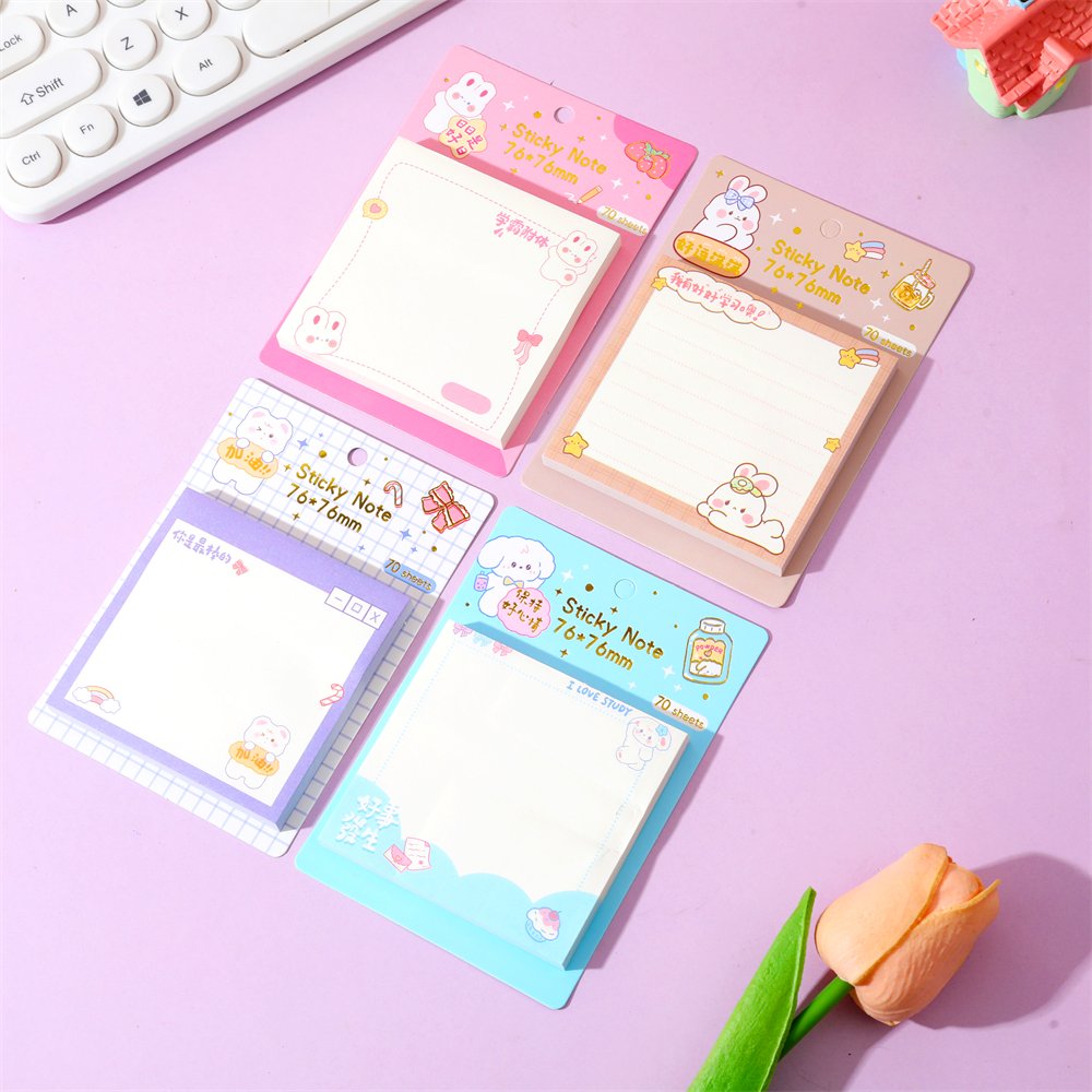 Depai Wholesale 76*76mm Sanrio Dessert Party Notepad Kawaii Stationery Custom Notepad