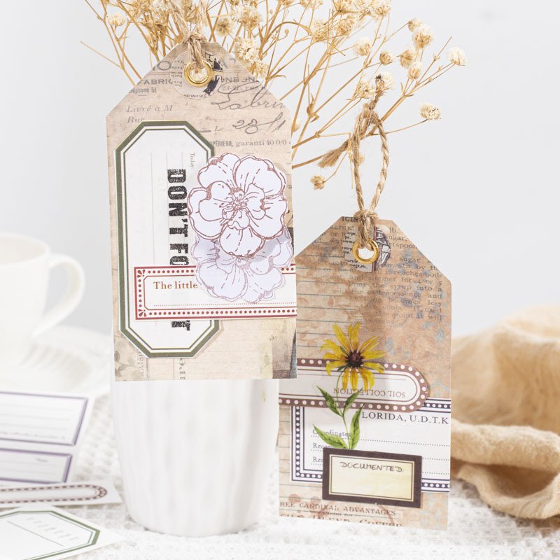 50pcs/pack message Notepad Paper Border Note Book Border Small Day Series Hand Account Material Decorative Paper 8Models