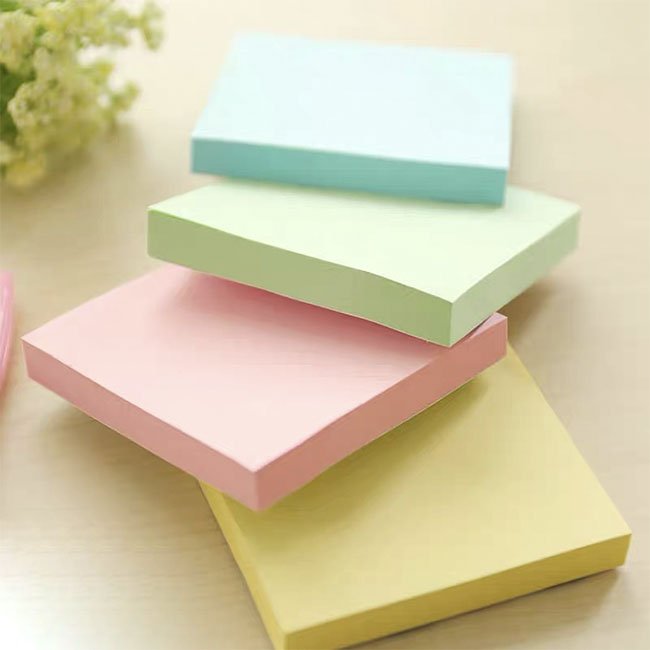 round Transparent Loose Leaf Memo Pad Cute Paper Bookmark Sticky Notes for Office or School Easy Post Label Stationery