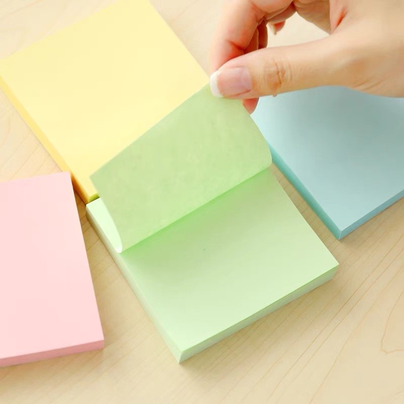 round Transparent Loose Leaf Memo Pad Cute Paper Bookmark Sticky Notes for Office or School Easy Post Label Stationery