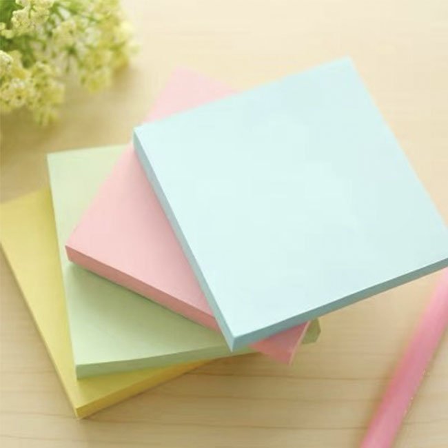round Transparent Loose Leaf Memo Pad Cute Paper Bookmark Sticky Notes for Office or School Easy Post Label Stationery