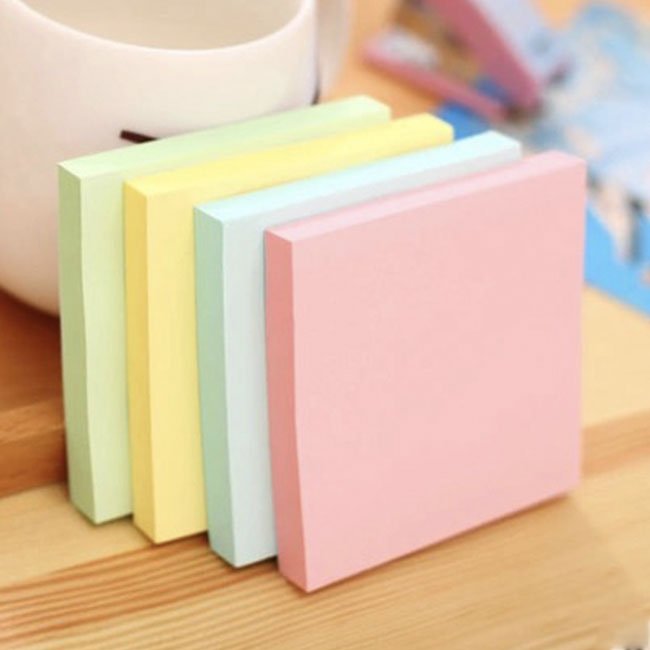 round Transparent Loose Leaf Memo Pad Cute Paper Bookmark Sticky Notes for Office or School Easy Post Label Stationery