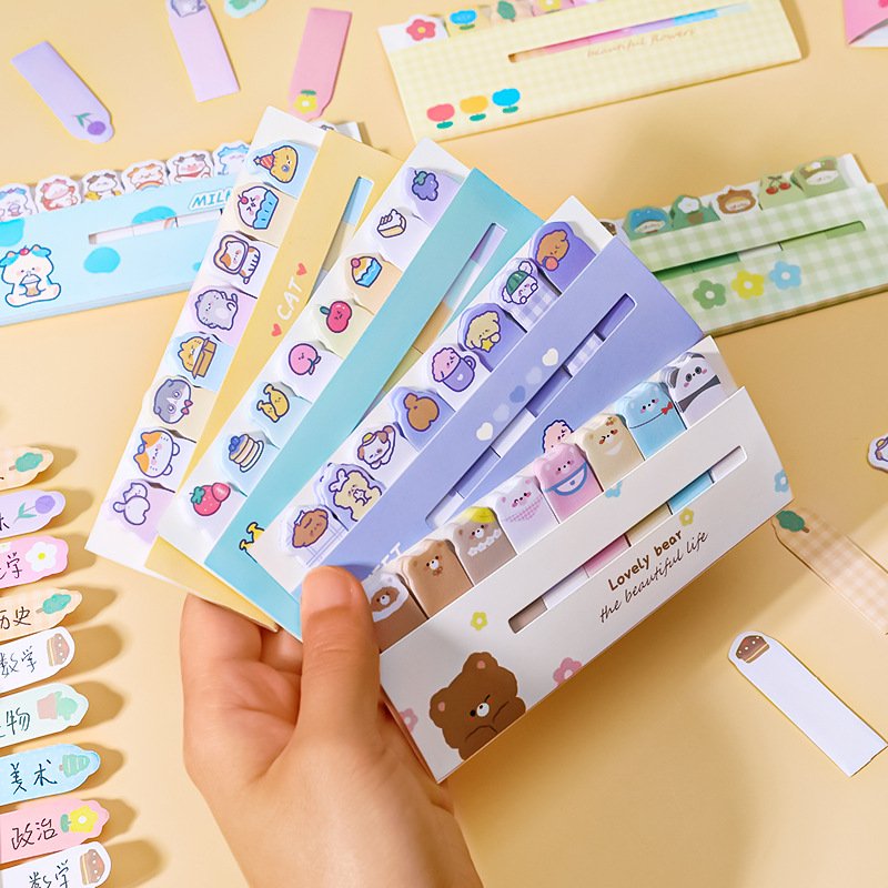 Cute cartoon animal series school student kids sticky notes pad memo pad stationery supplies customize 120sheets/pad