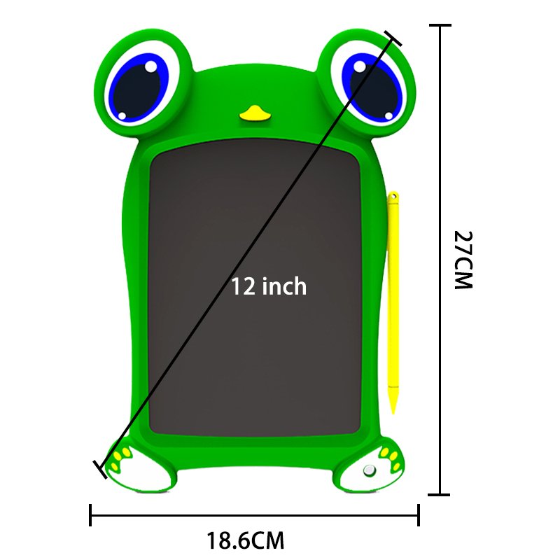 12'' LCD Kids pad Children's Cartoon Animals LCD drawing board Erasable Electronic writing tablet