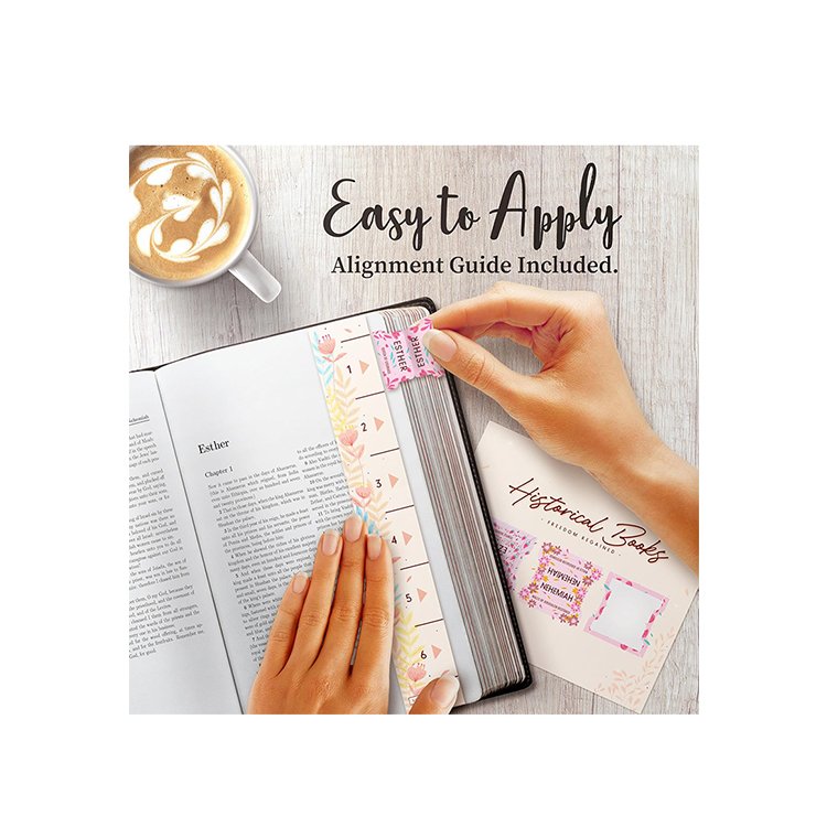 Zhejiang factory OEM Bible Tabs with Old Testament New Testament and blanks for personalization Durable Laminated Bible Tabs