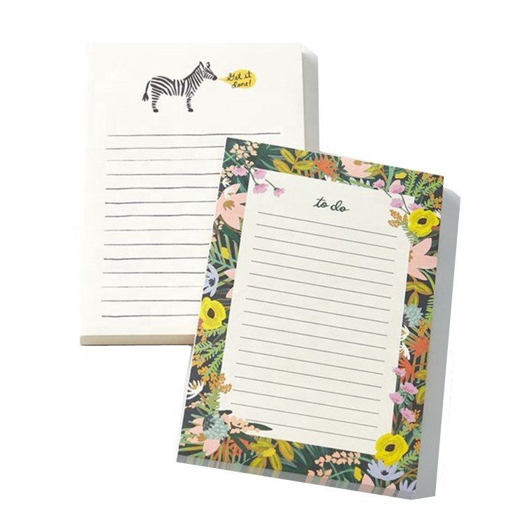 Customizable A5 A4 & A6 Size Eco-Friendly To-Do List Weekly Notepad Promotional Customizable Printing Stationery Paper Memo Pads