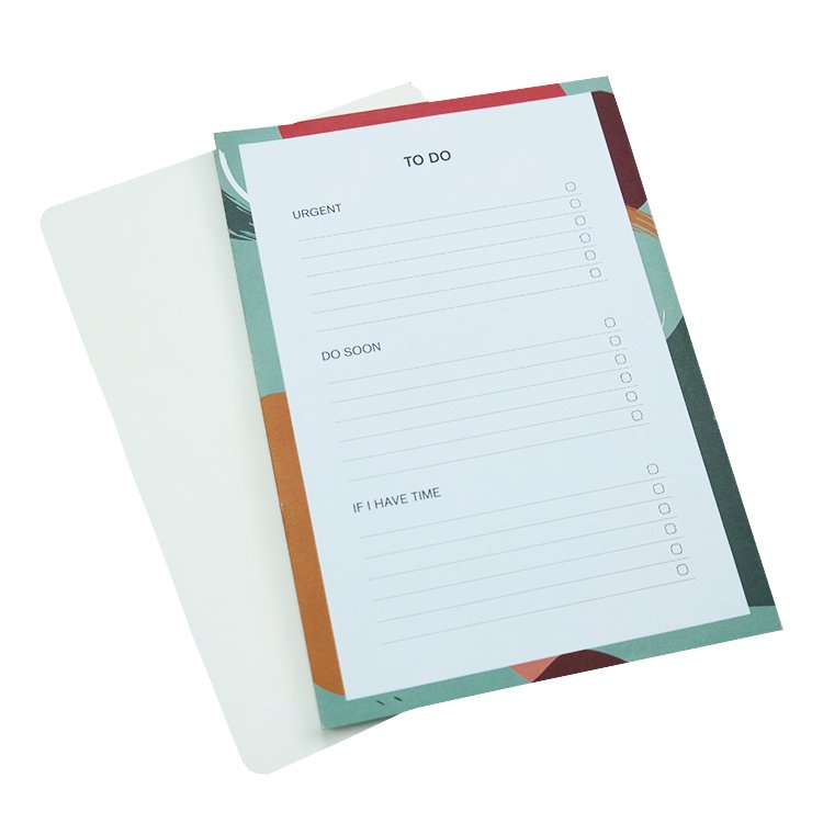 Customizable A5 A4 & A6 Size Eco-Friendly To-Do List Weekly Notepad Promotional Customizable Printing Stationery Paper Memo Pads