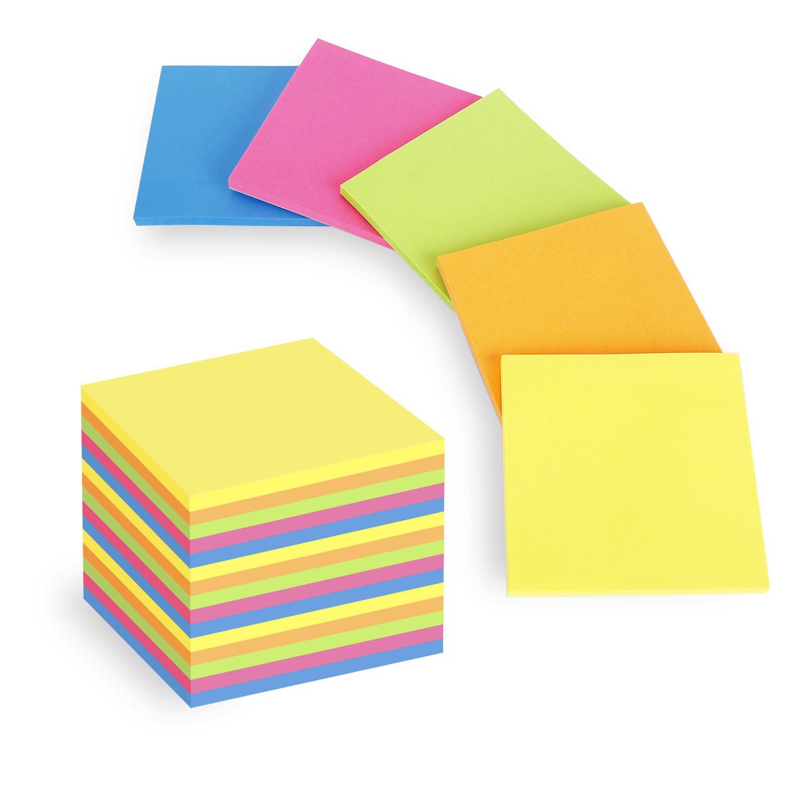 2024 High Quality Product Cute Stationary Sticky Notes 3"X3" 75x75mm 45 Pages Removable Sticky Notes