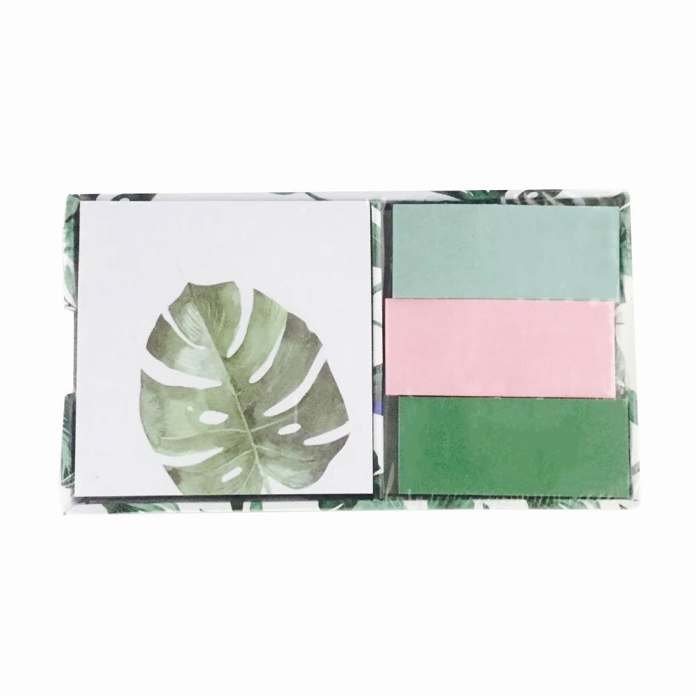 GF High Quality Multiple Custom Print Marble Design Custom Logo Sticky Notes Set for School Office and Home