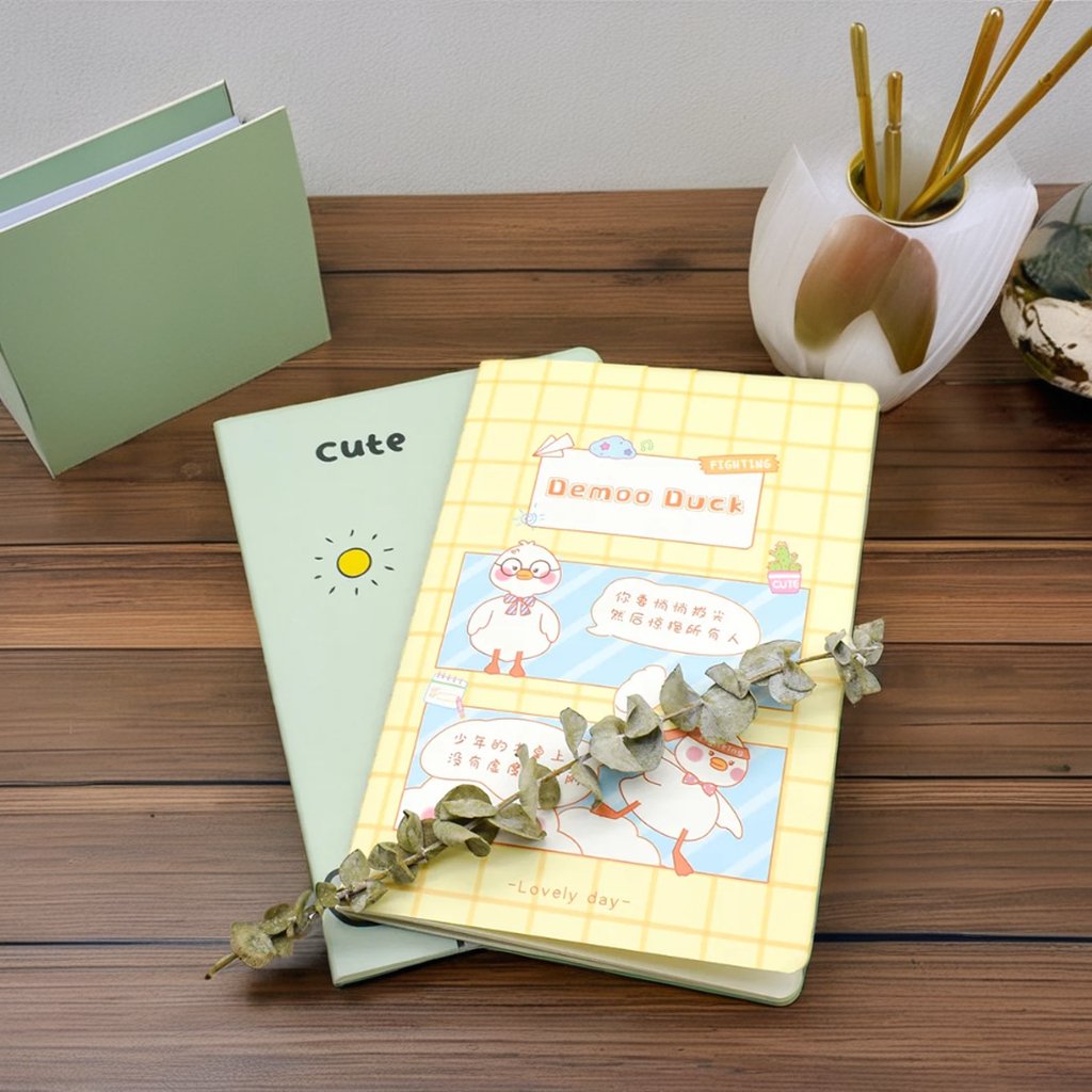 Loose-leaf notebook for high school students with high-value lines for recording diaries