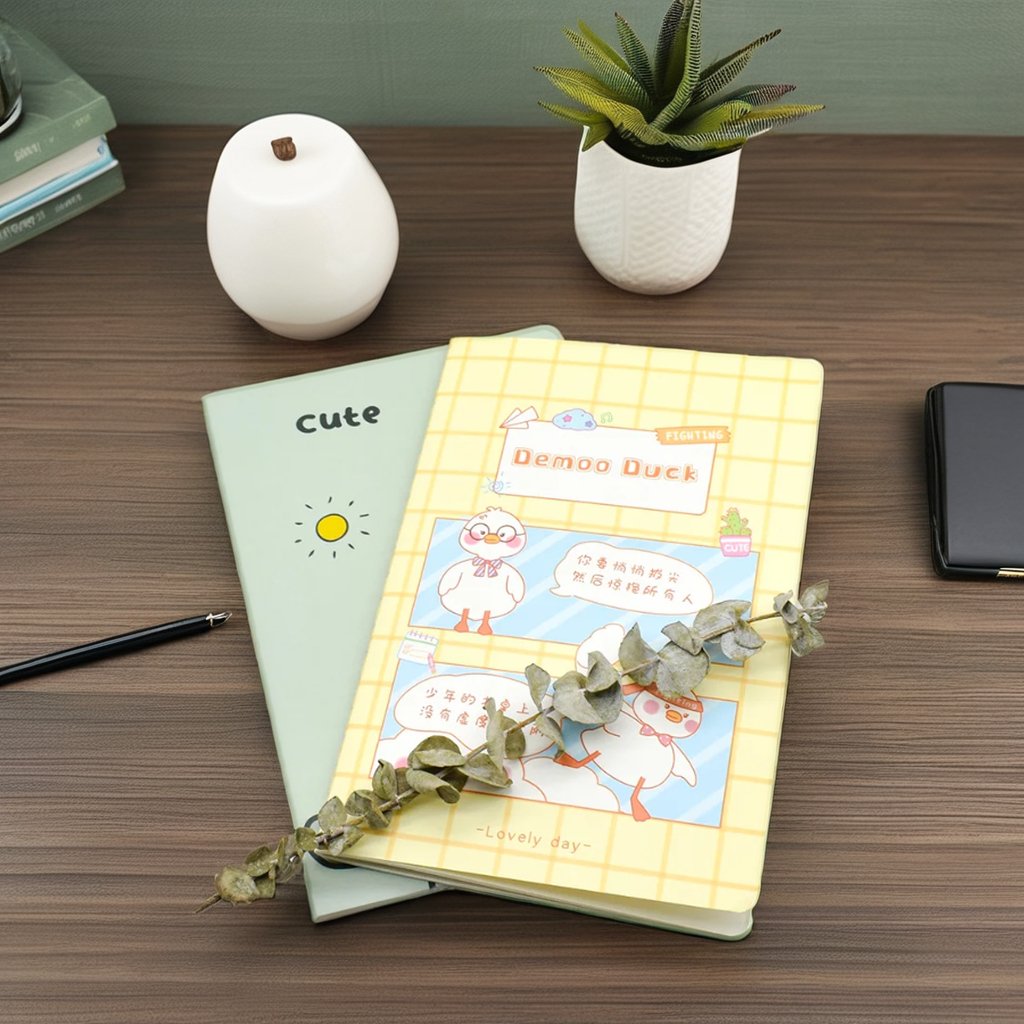 Loose-leaf notebook for high school students with high-value lines for recording diaries