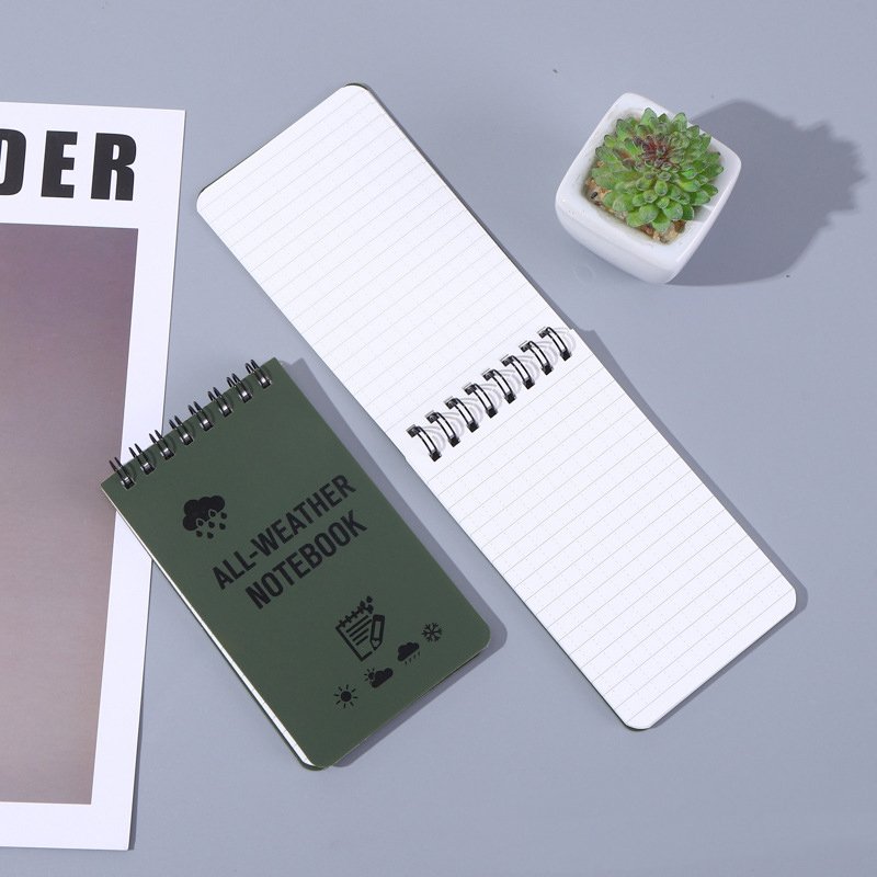 Custom Memo Waterproof Pocket Notebook Stone Paper Spiral Colored Notepads For Outdoor Activities Office All Weather Note pad