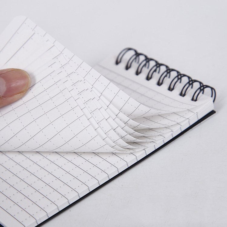 Custom Memo Waterproof Pocket Notebook Stone Paper Spiral Colored Notepads For Outdoor Activities Office All Weather Note pad