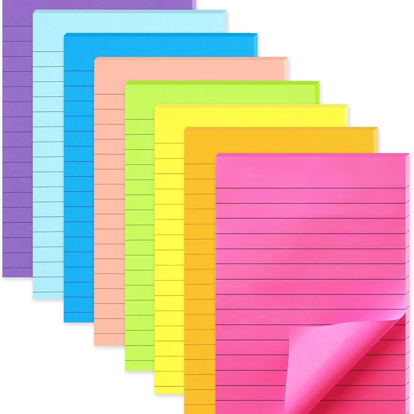 Custom Logo Sticky Memo Pad Index-Posted Paper Notepad Stickers Multi-color choices for Office Supplies Use