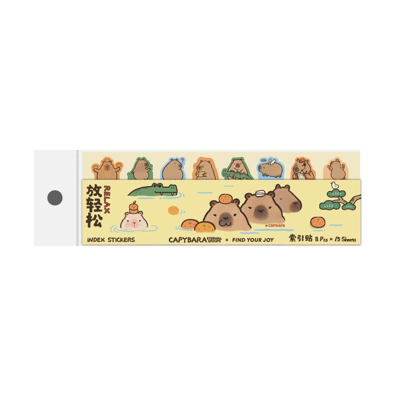 Cartoon Capybara Memo Pads Kawaii Stationery Memo Pads Student Memo Pad
