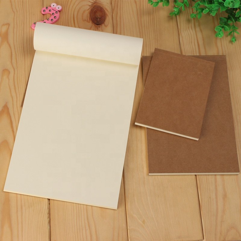 Custom Refillable Paper Notebook Filler Papers Journal Dairy Inserts Refill Leather Notebook Blank Kraft