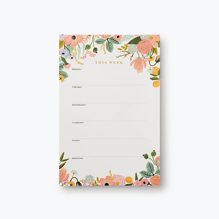 Custom Printed With Logo Weekly Planner Printing Notepads