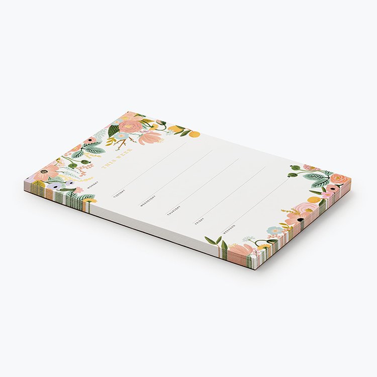 Custom Printed With Logo Weekly Planner Printing Notepads