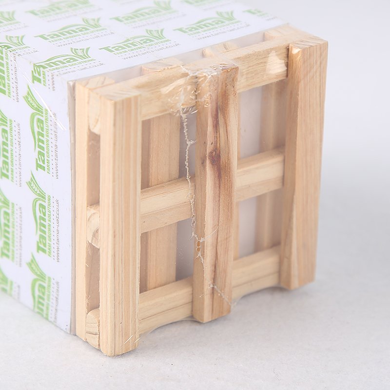 Custom logo 4 Sides Printed Promotional Memo Pad Personalized Cube Sticky Notes with Wooden Pallet