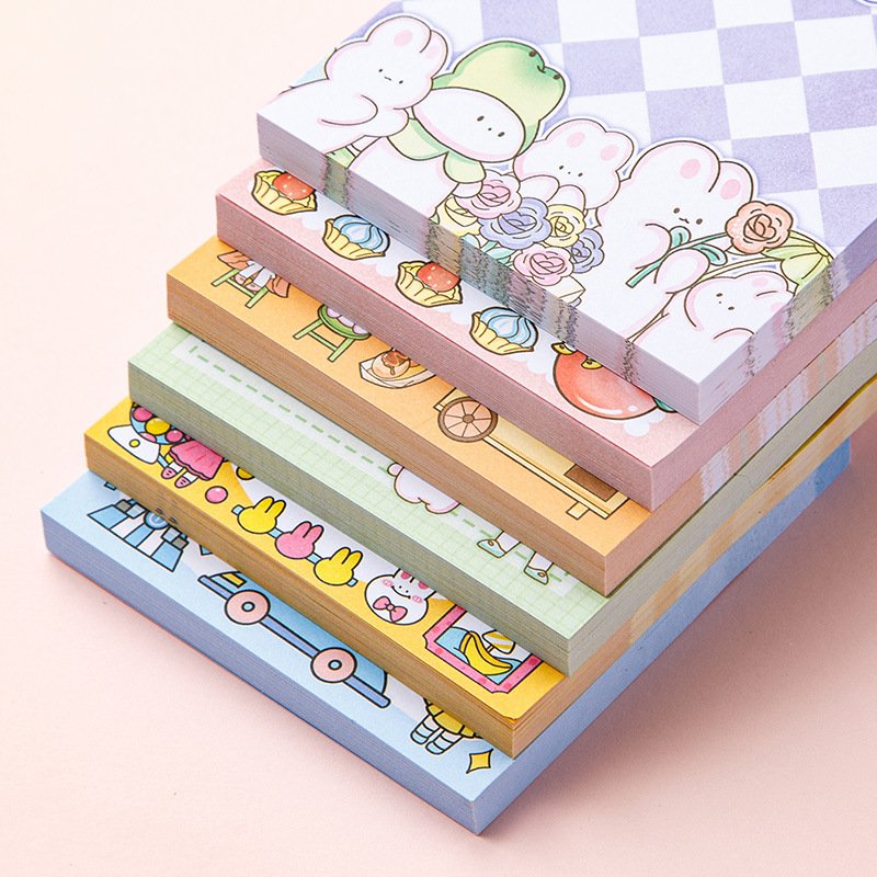 School Supplies Stationery Memo Pad Sticky Notepad Sticker for Student Boys and Girls Paper Opp Bag Custom Printed Notepads