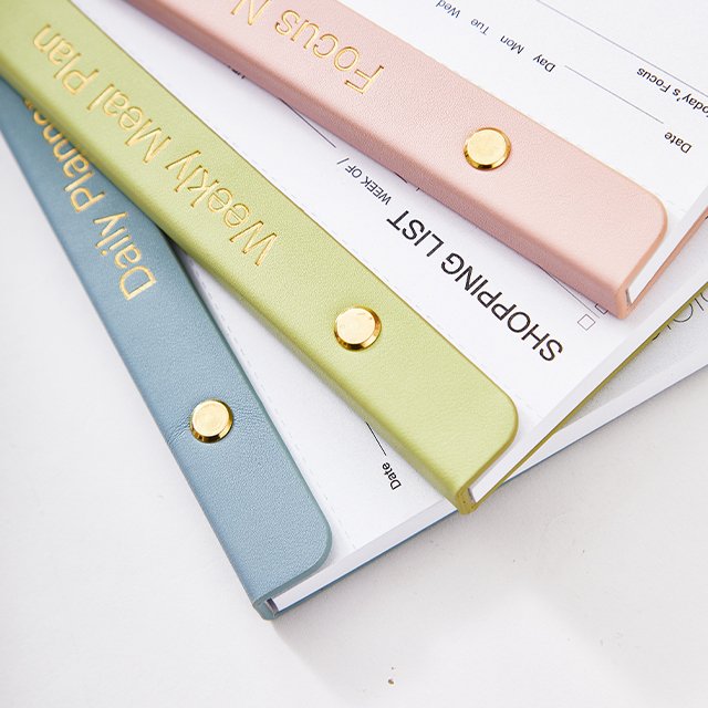Wholesale PU Leather Memo Pad For Student Morandi Ins Notebooks Factory Planner Notepad Custom