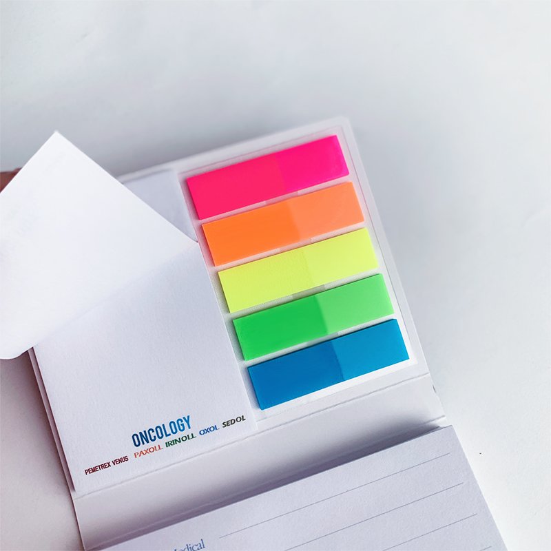 High Quality Custom Multi-Size Sticky Notes Gloss Laminated Cover Notepad Book Type Made from Cardboard Paper