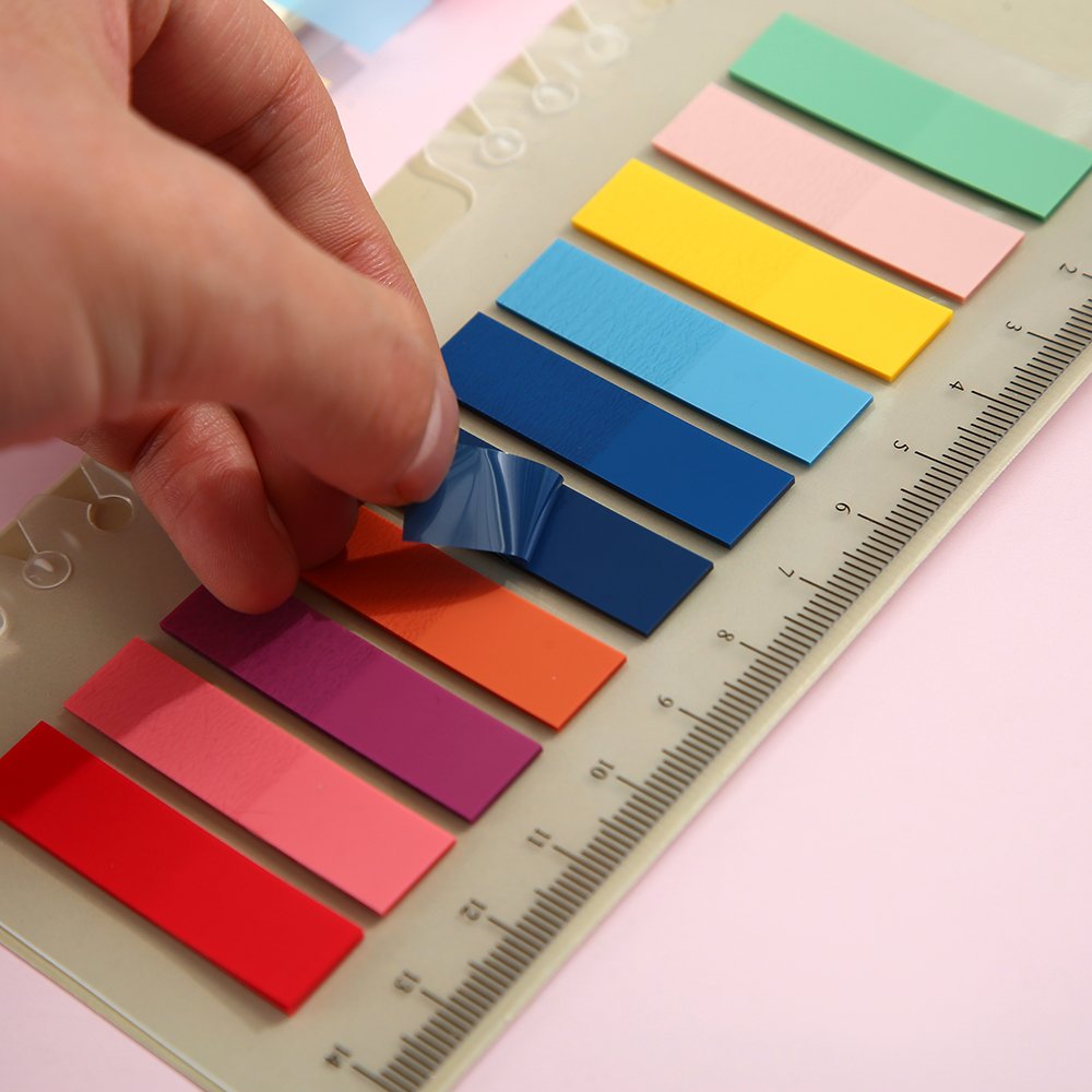 1pcs 8.26*3.34 in Temporary Bookmark Enhance Organization Custom Transparent Sticky Notes memo pad