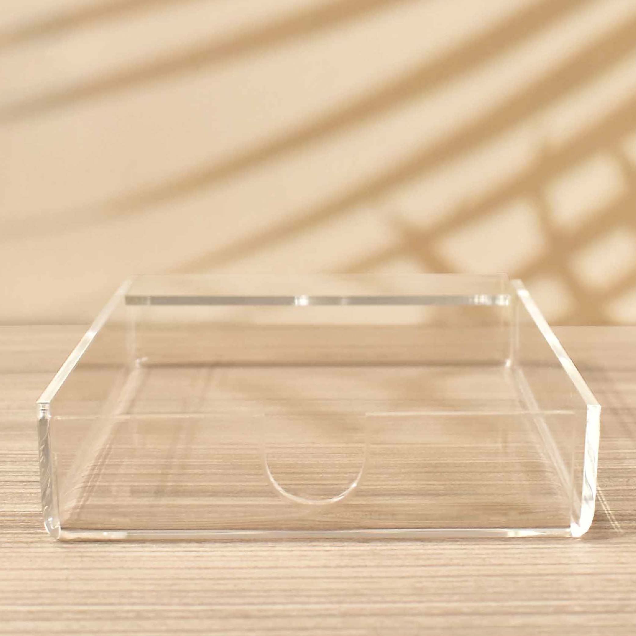 New Arrival Modern Design Acrylic Memo Pad Box With Paper Memo Holder