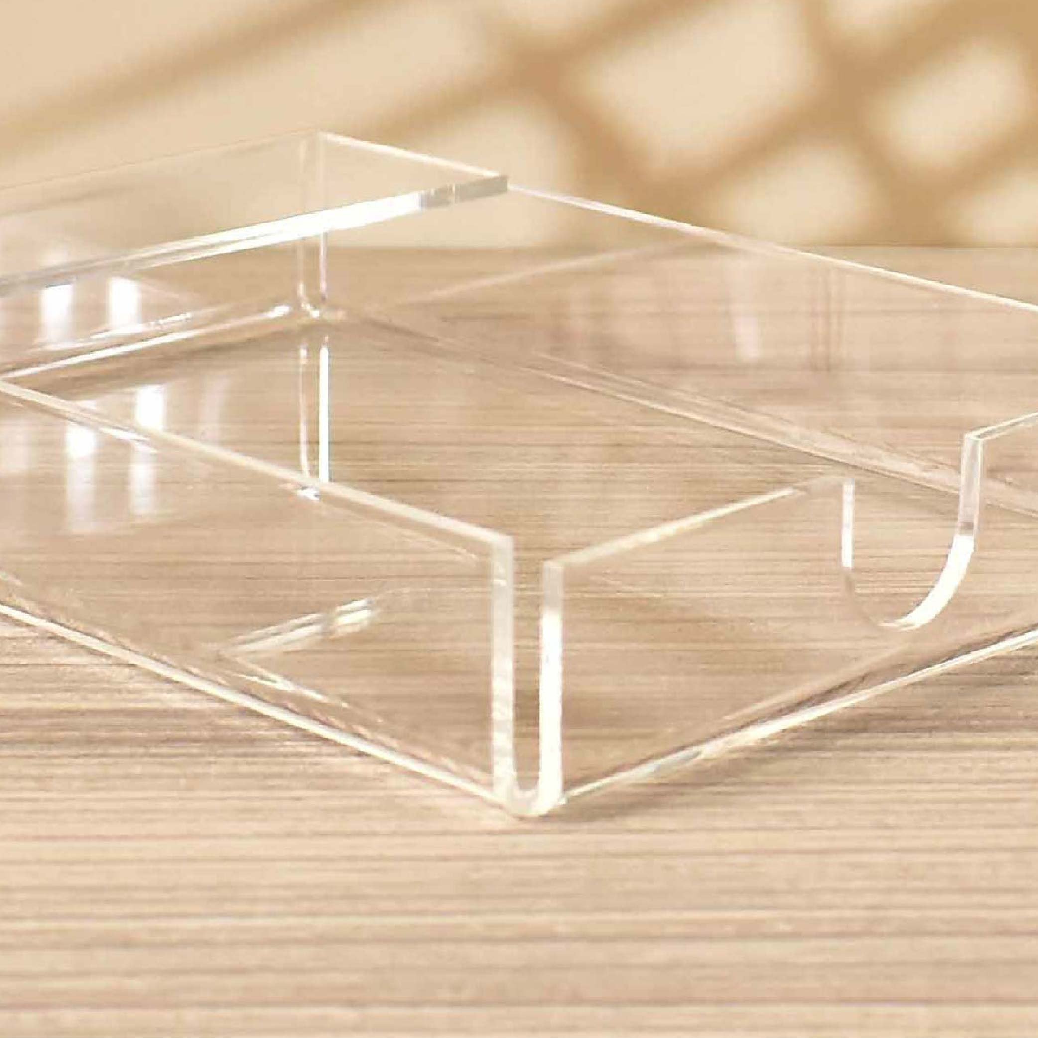 New Arrival Modern Design Acrylic Memo Pad Box With Paper Memo Holder