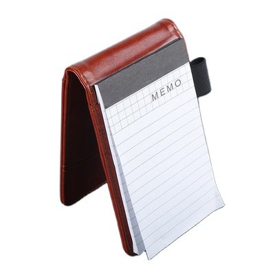 Pocket Notebook A7 PU Leather notepad diary memo planner with mini notepad and calculator