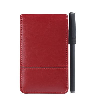 Pocket Notebook A7 PU Leather notepad diary memo planner with mini notepad and calculator