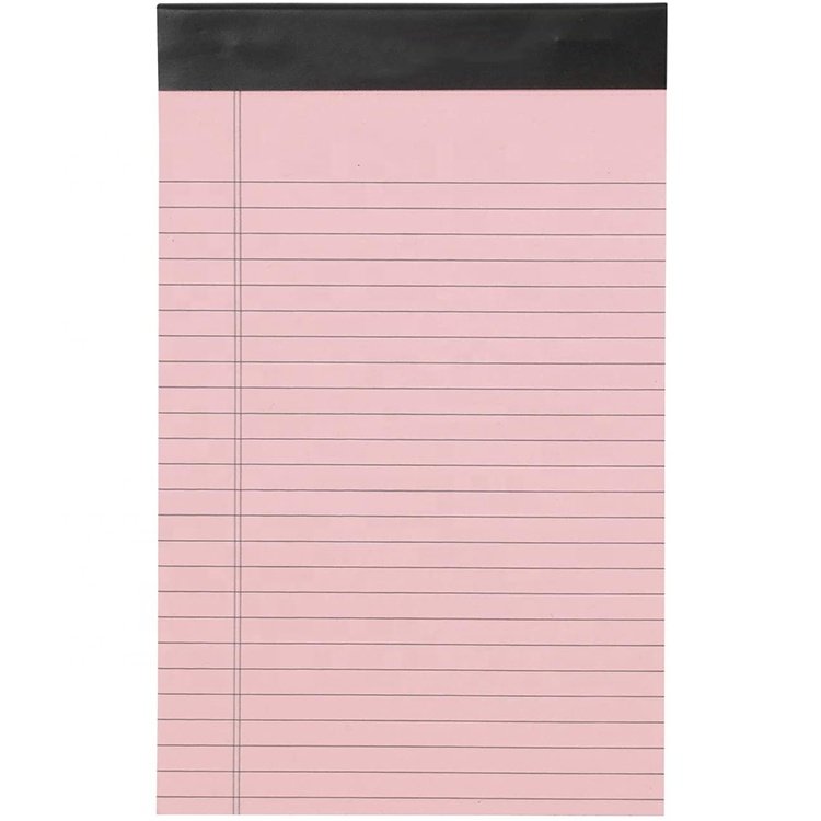 Wholesale tear off notepad custom A4 A5 wide ruled lined writing note pad