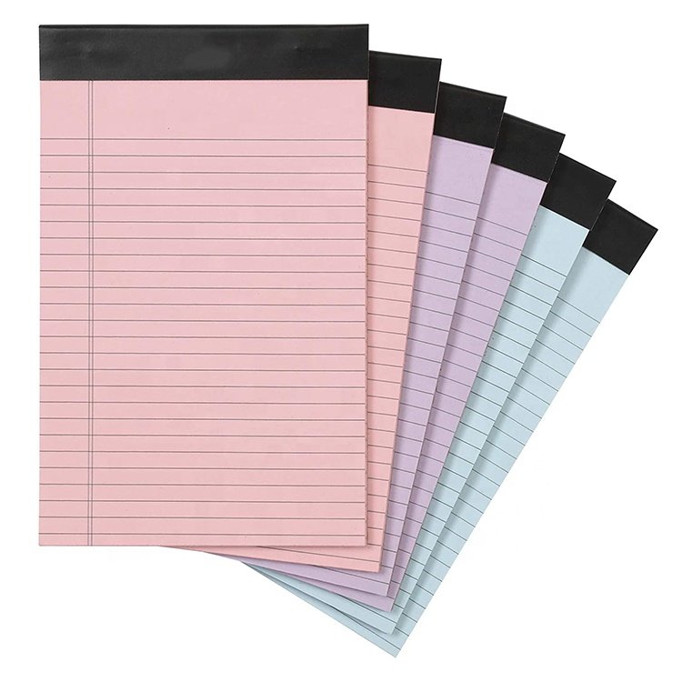 Wholesale tear off notepad custom A4 A5 wide ruled lined writing note pad