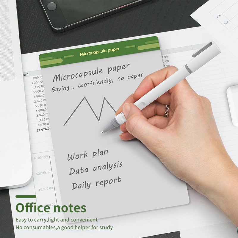 8.5 inch microcapsule paper memo for school office home sticky memo pad fridge magnet sticker note pad erasable memo pad