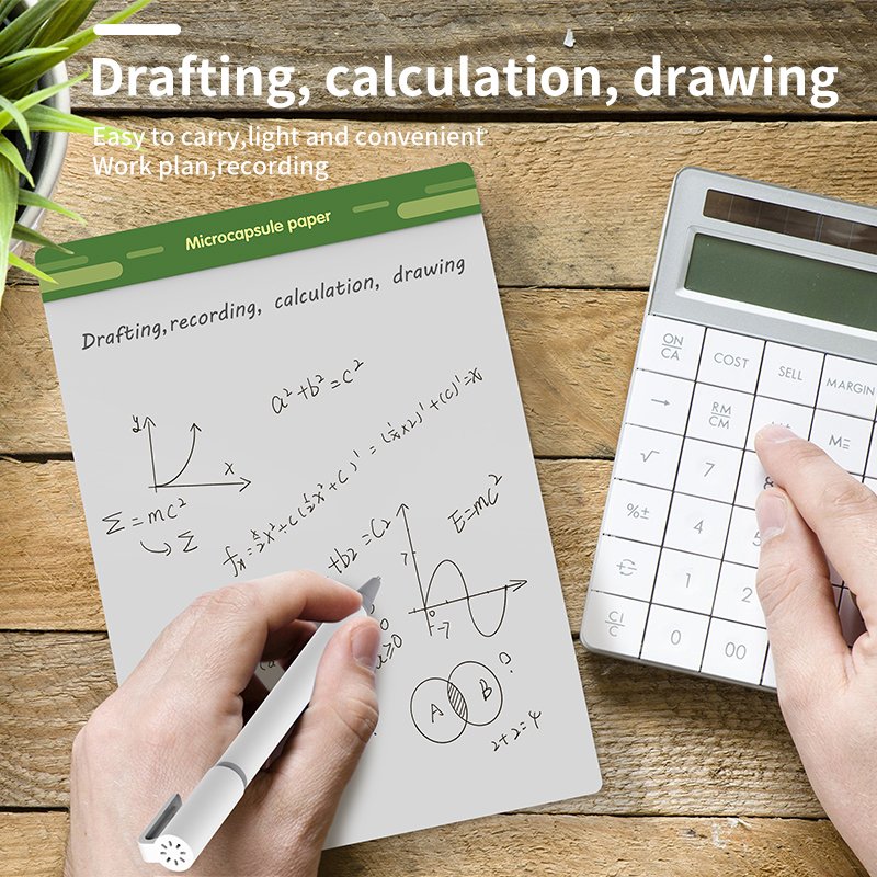 8.5 inch microcapsule paper memo for school office home sticky memo pad fridge magnet sticker note pad erasable memo pad