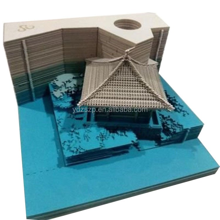 Note Paper Art Building Block DIY 3D Memo Notes Pads Stickers Papers Card