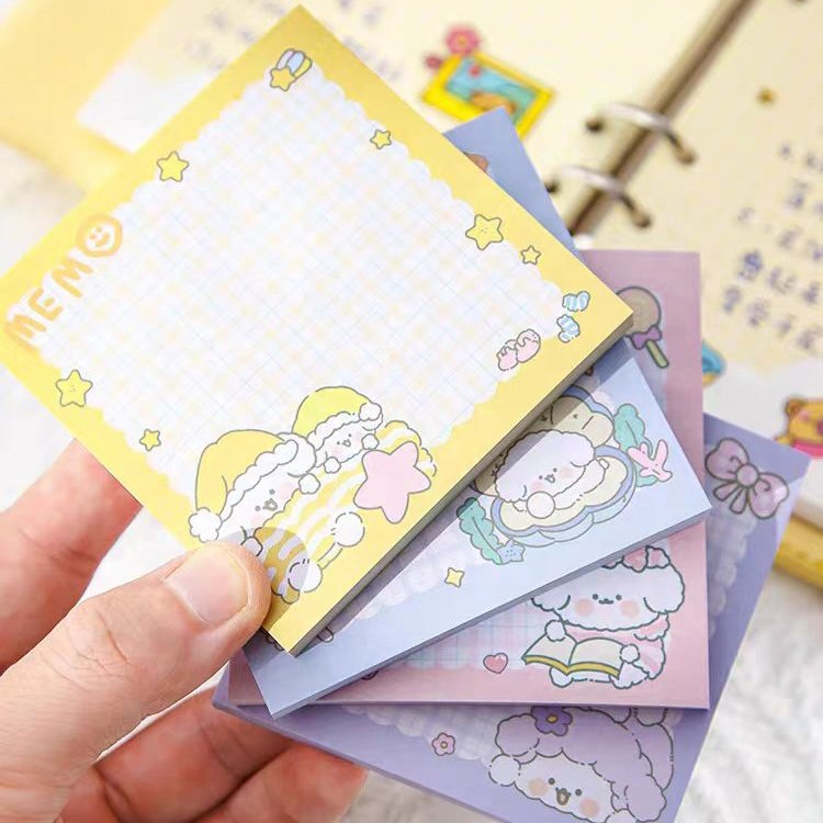Wholesale Cute Animals Custom Printing Rectangle Paper Memo Unicorn Sticky Notes Pad Sticky Note