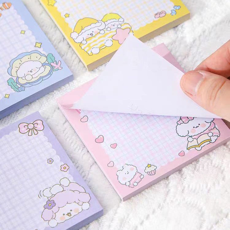 Wholesale Cute Animals Custom Printing Rectangle Paper Memo Unicorn Sticky Notes Pad Sticky Note