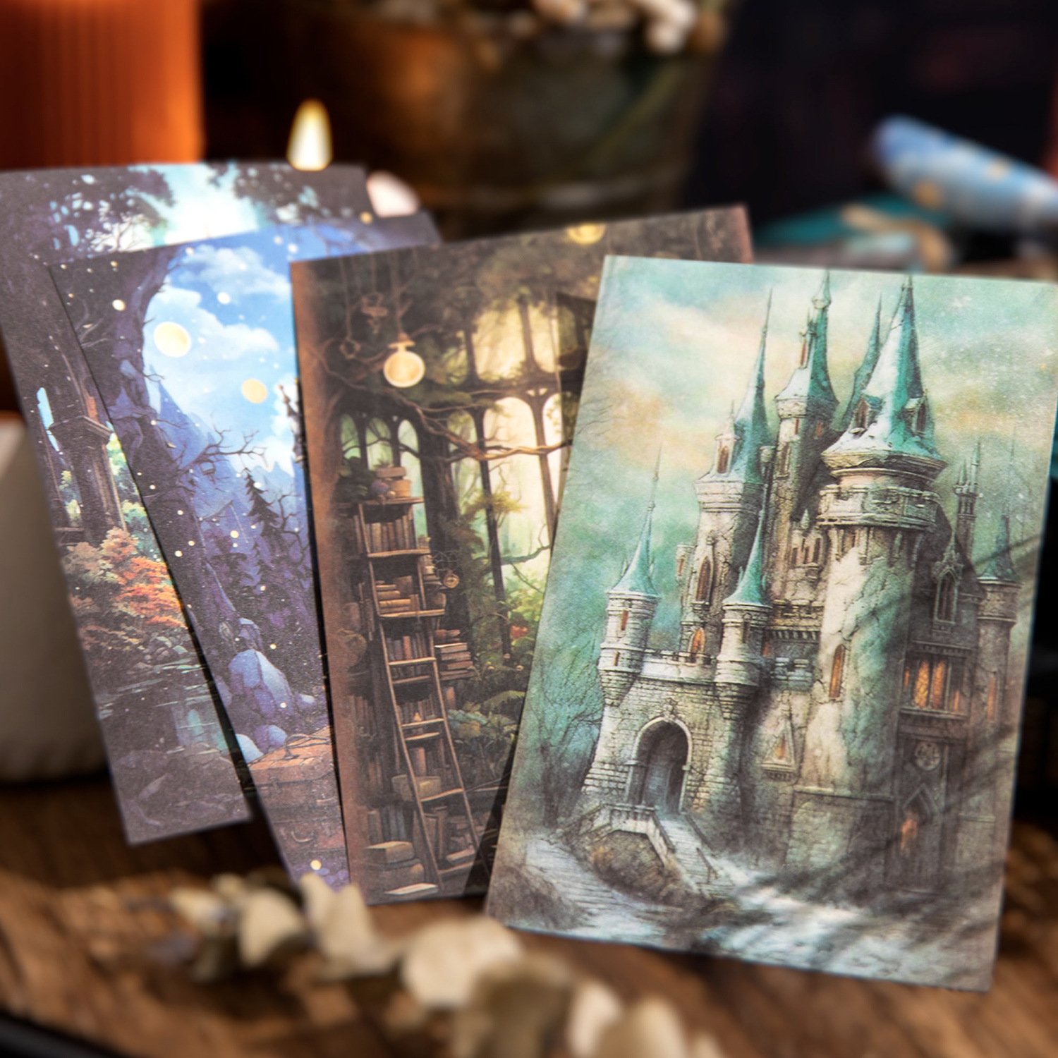 30pcs/pack Material Paper Lilith's Fantasy Series Vintage Fantasy Handbook Decoration Material