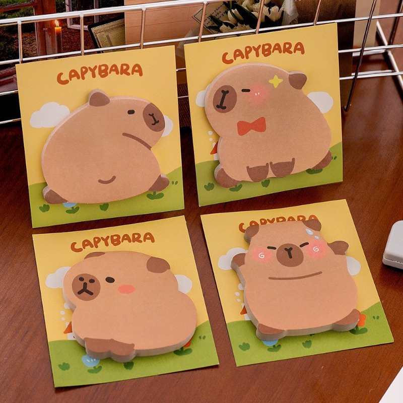 Cartoon Capybara Design Memo Pad Cute Memo Pads Promotion Stationery Memo Pad 30 Sheets