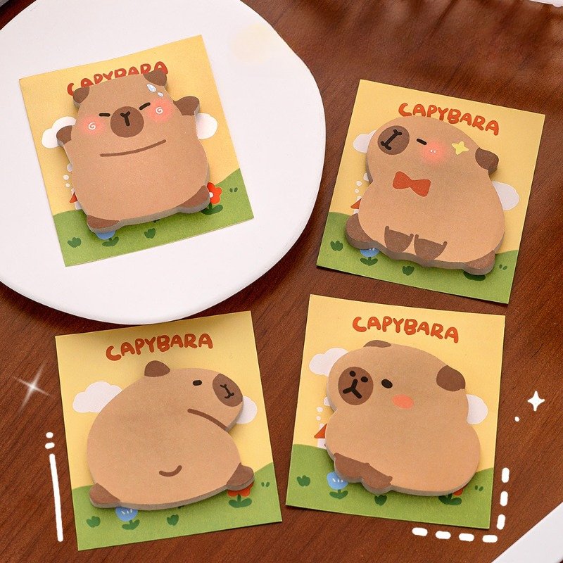 Cartoon Capybara Design Memo Pad Cute Memo Pads Promotion Stationery Memo Pad 30 Sheets