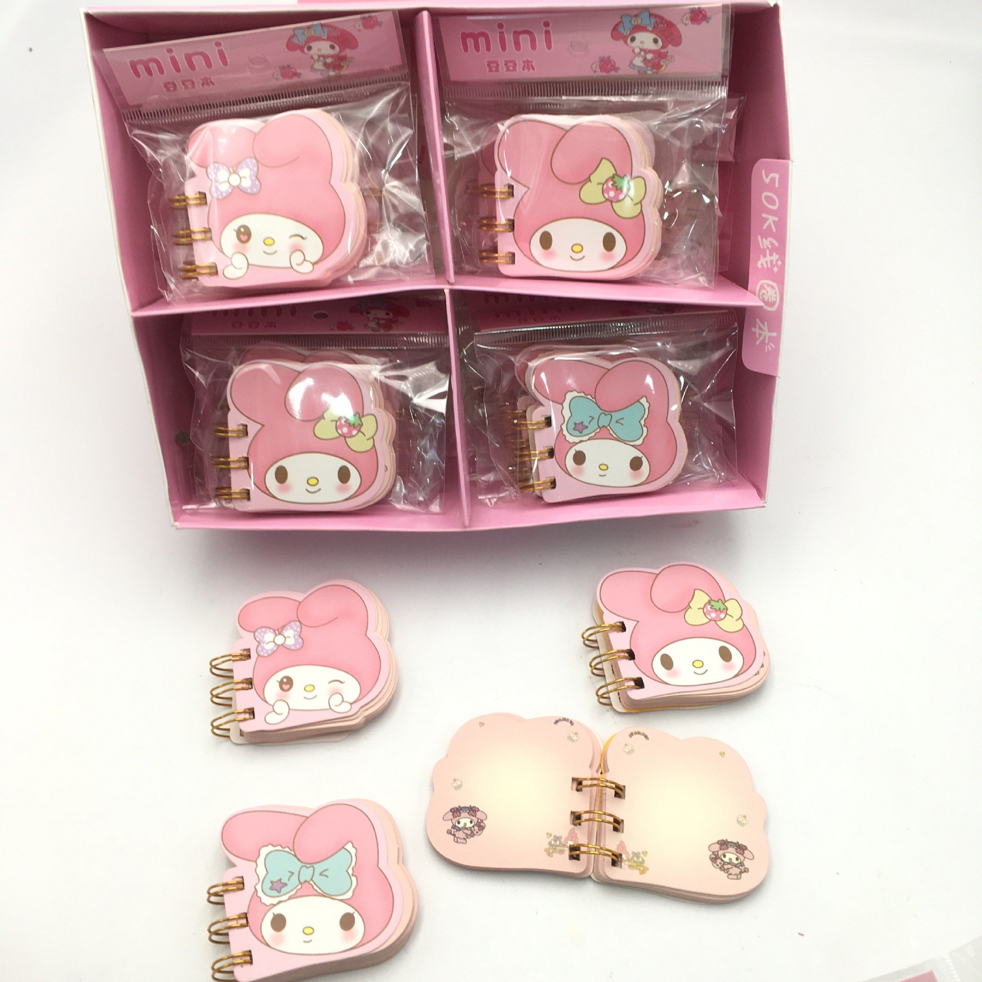 Mini Melody notepad, Cute Kuromi mini note pad, Anime portable KT mini notebook