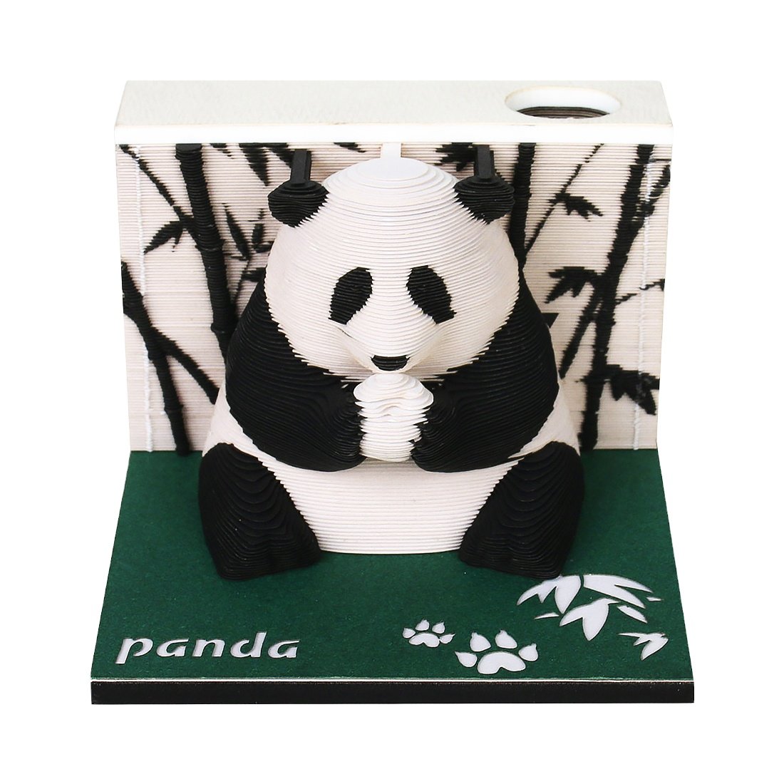 Sweetmade Factory Direct Creative Paper Crafts 155 Sheets Panda New Product Ideas 2025 OEM ODM 3D Memo Pad Weekly Calendar