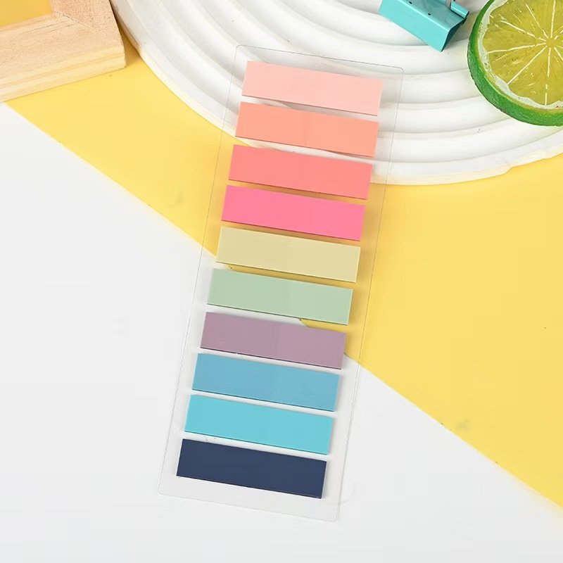 PET Colorful Sticky Notes Blank Memo Pad In Stock Low MOQ Color Notes For Studying Meeting Home Working