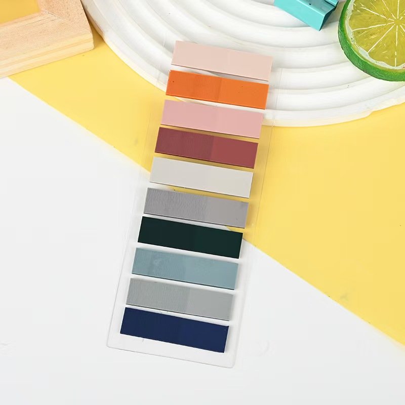 PET Colorful Sticky Notes Blank Memo Pad In Stock Low MOQ Color Notes For Studying Meeting Home Working