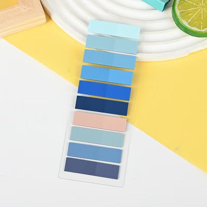 PET Colorful Sticky Notes Blank Memo Pad In Stock Low MOQ Color Notes For Studying Meeting Home Working