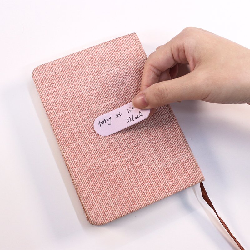 Custom Mini Sticky Notes Wholesale Stripped Memo Removable Repositionable Self-Adhesive For Schools Office Reminders Notes